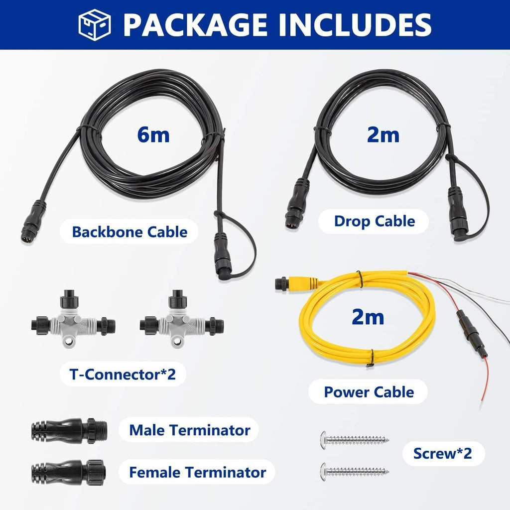 for Garmin NMEA 2000 (N2K) Basic Marine Complete Starter Kit 010-11442-00