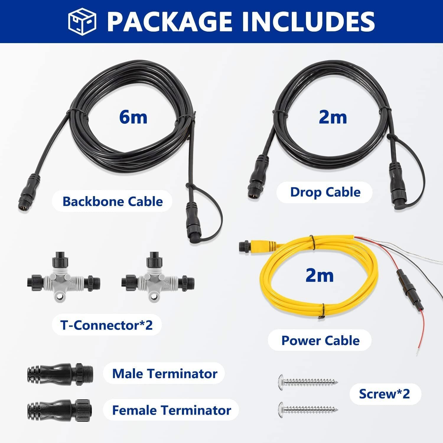 for Garmin NMEA 2000 (N2K) Basic Marine Complete Starter Kit 010-11442-00