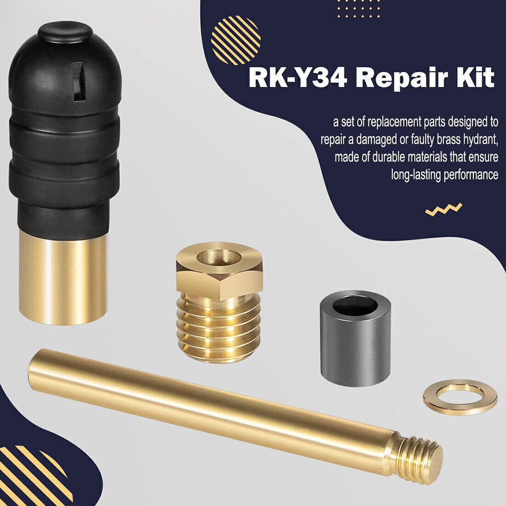 Y34 Iowa Brass Hydrant Upgraded Repair Kit for Woodford Model Iowa Y34 Yard