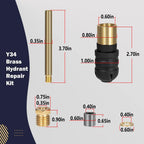 Y34 Iowa Brass Hydrant Upgraded Repair Kit for Woodford Model Iowa Y34 Yard