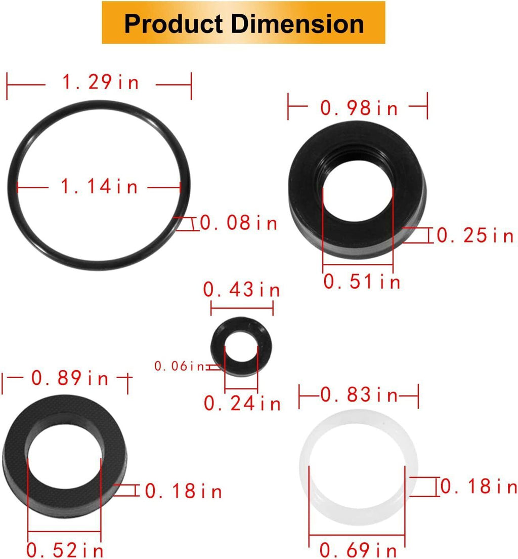 34262 Seal Kit for CAT Pumps 66DX 6DX Pressure Washer Pump 66DX30G1I 6DX40G1I