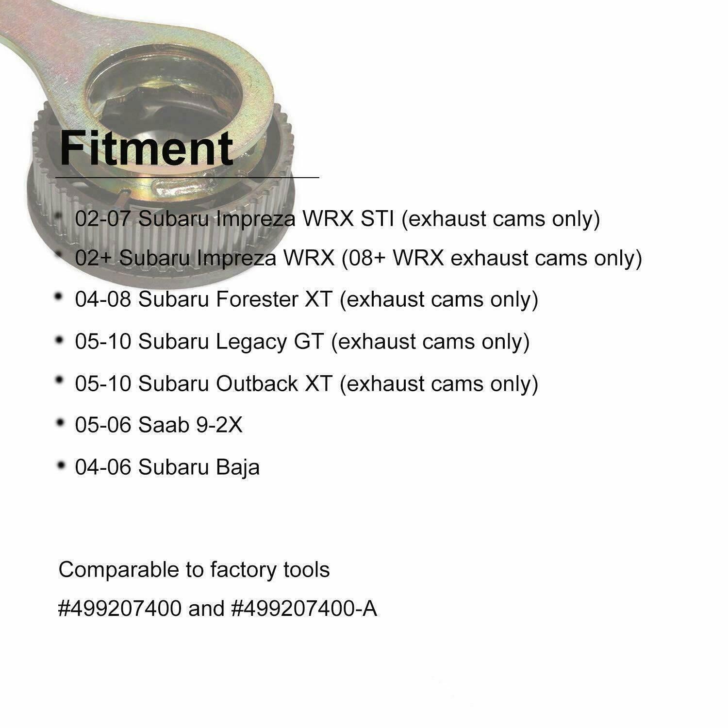 STD Intake Exhaust Cam Sprocket Tool for Subaru WRX STi Forester Baja (Steel)