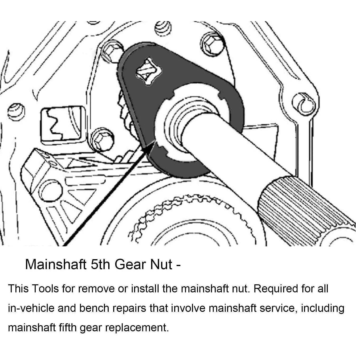 1/2" Drive Mainshaft 5th Gear Nut Wrench 6743 for GM 4x4 1994-2004 Dodge NV4500