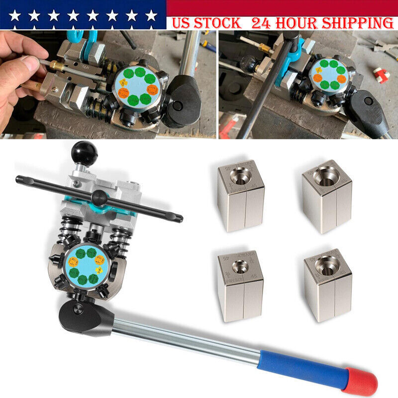 Professional Brake Line Flaring Tool 45 Degree Set-Single, Bubble, Double Flares