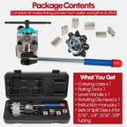 Professional Brake Line Flaring Tool 45 Degree Set-Single, Bubble, Double Flares