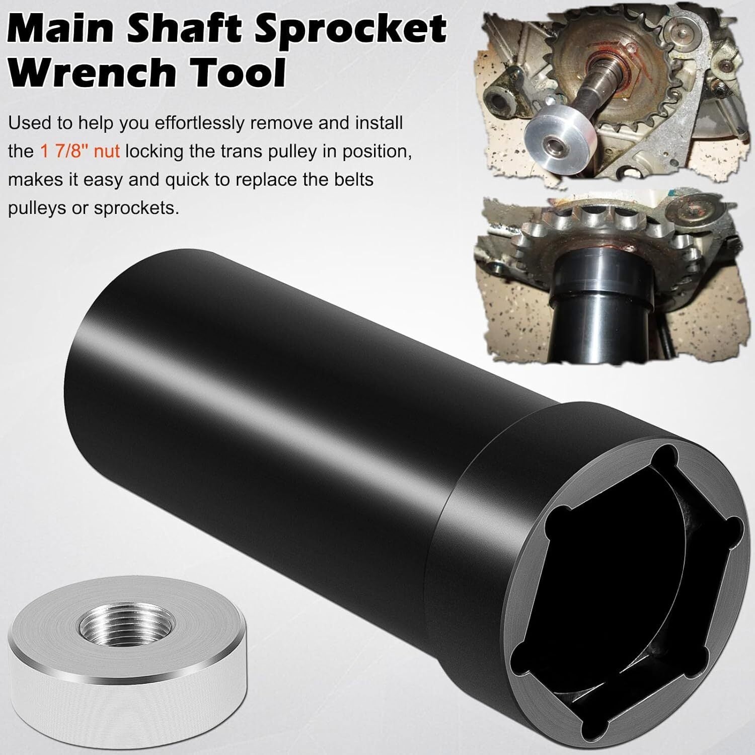 1 7/8 Main Shaft Sprocket Pulley Socket Tool for Harley-Davidson 1936-2006