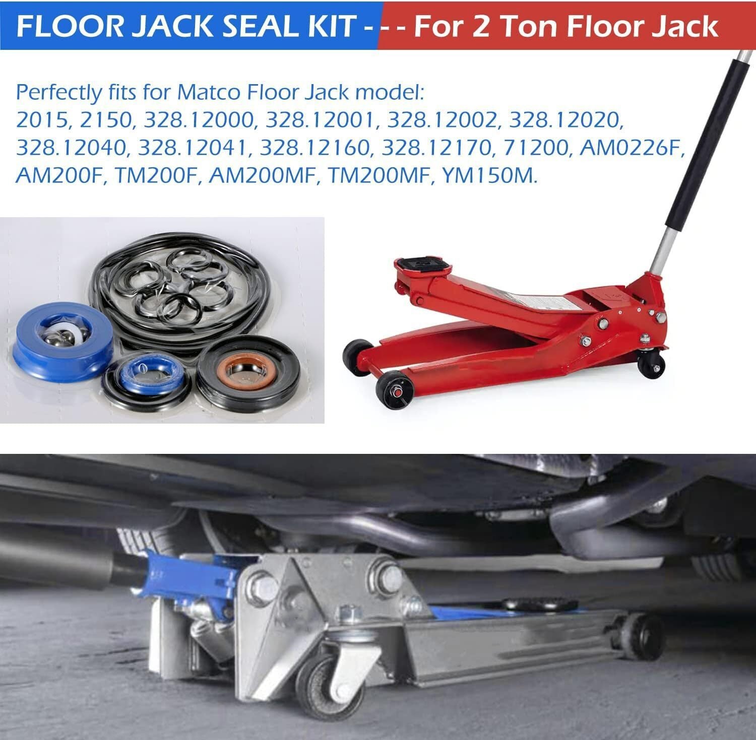 for AM200F Matco 2 Ton Floor Jack Seal Kit Repair Kit 2150 2015 328.12000 TM200F