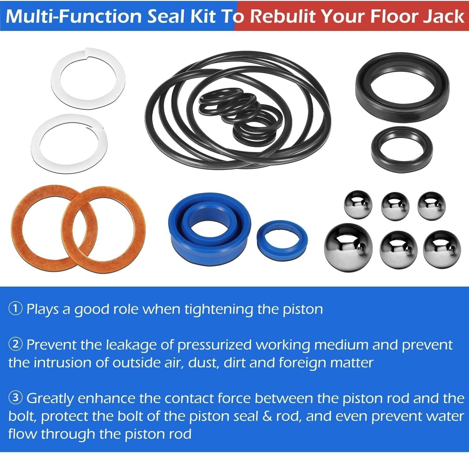 for AM200F Matco 2 Ton Floor Jack Seal Kit Repair Kit 2150 2015 328.12000 TM200F
