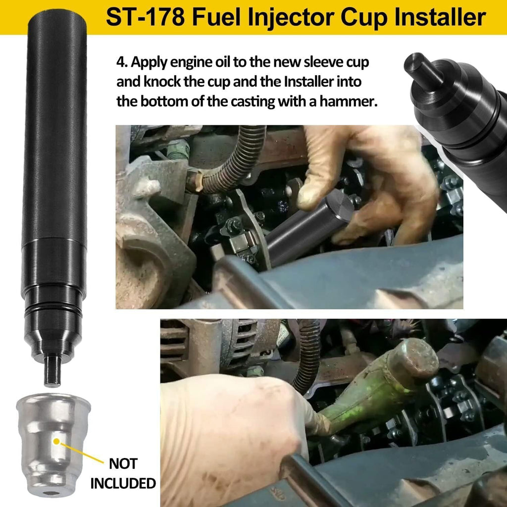 DT530E DT466E 7.3L Diesel Fuel Injector Sleeve Cup Installer Remover Tool ST-182