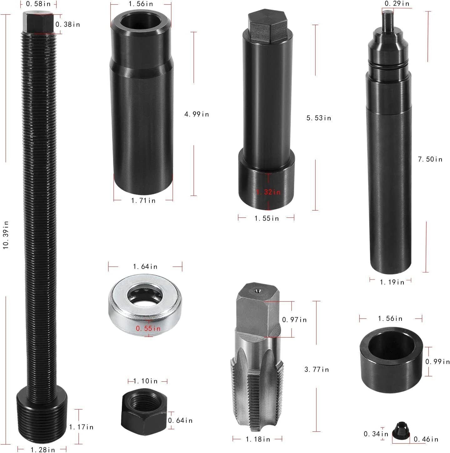 DT530E DT466E 7.3L Diesel Fuel Injector Sleeve Cup Installer Remover Tool ST-182