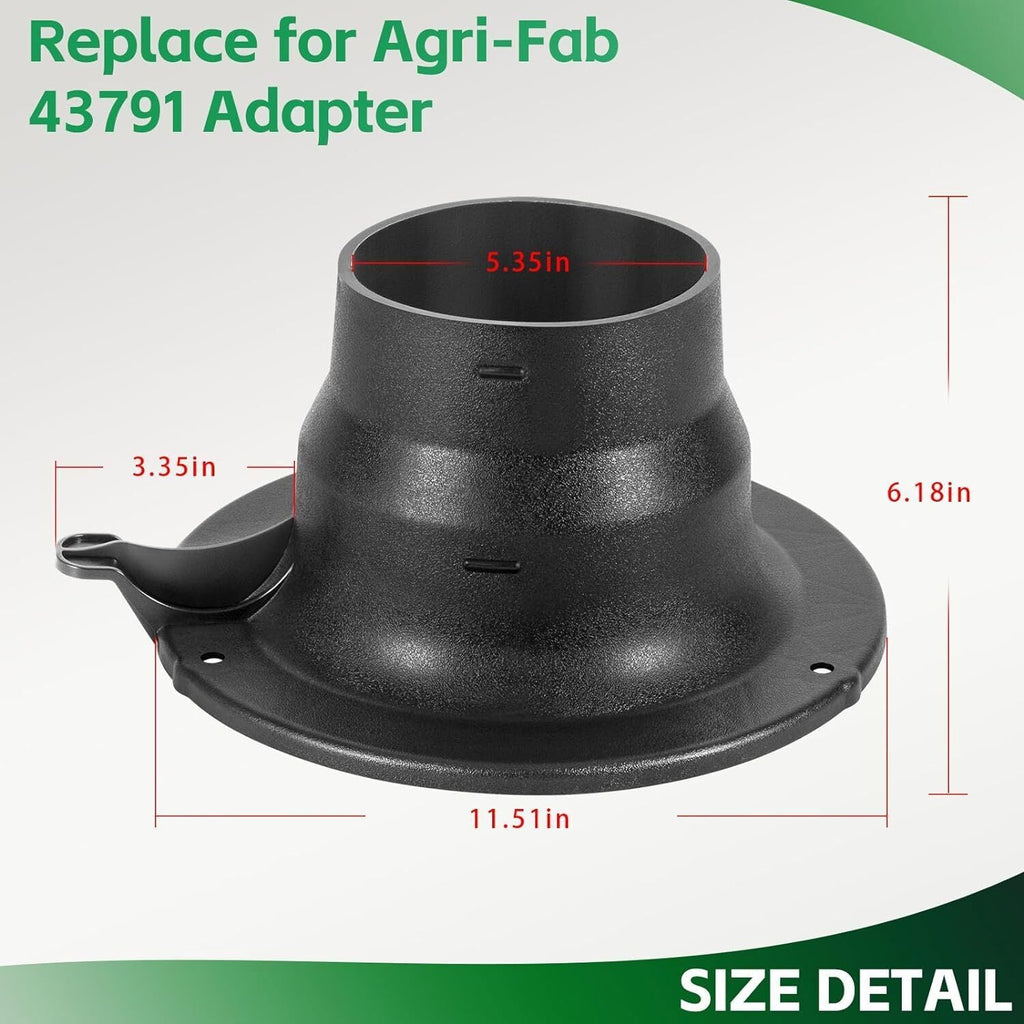 43791 Hose Adapter Lawn Vacuum Parts Hose Adapter for Agri-Fab Vacuums Cleaners
