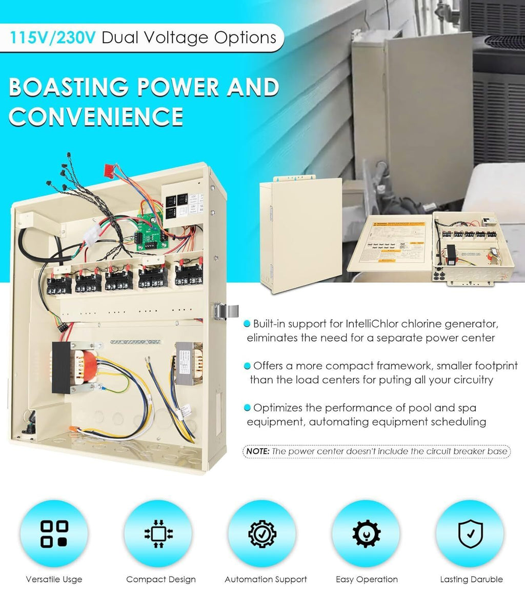 521214 Pool/Spa Power Center for IntelliChlor IC20/40/60 | 115V/230V Transformer