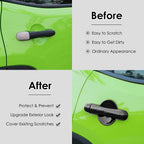 Black Door Handle Cover & Cup Bowl Frame Cover Kit for Jeep Renegade 2015-2021