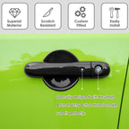 Black Door Handle Cover & Cup Bowl Frame Cover Kit for Jeep Renegade 2015-2021