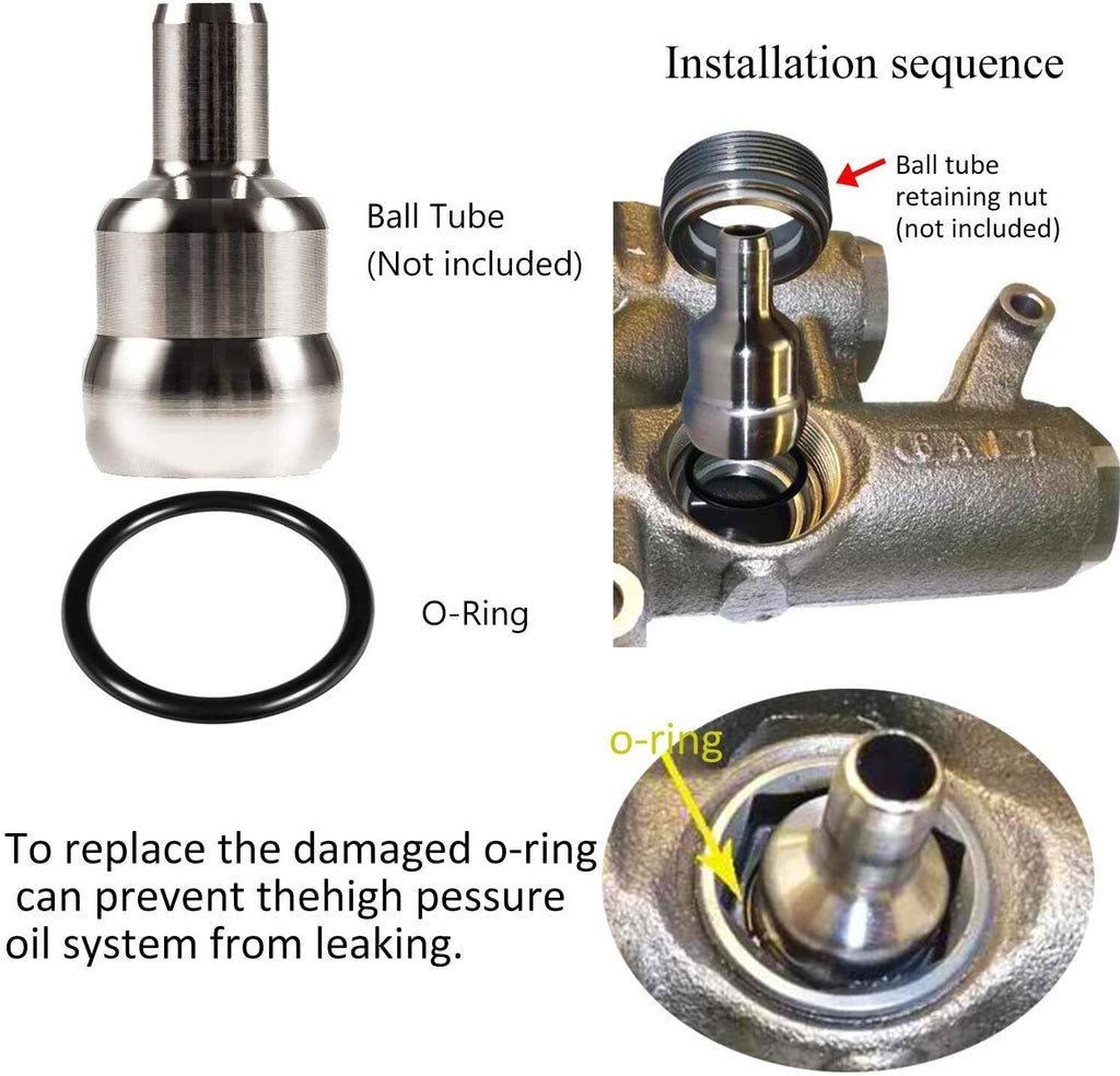 Oil Rail Ball Tube Socket Tool +O-Ring+Injector Seal Kit for 6.0L Ford 2003-2007
