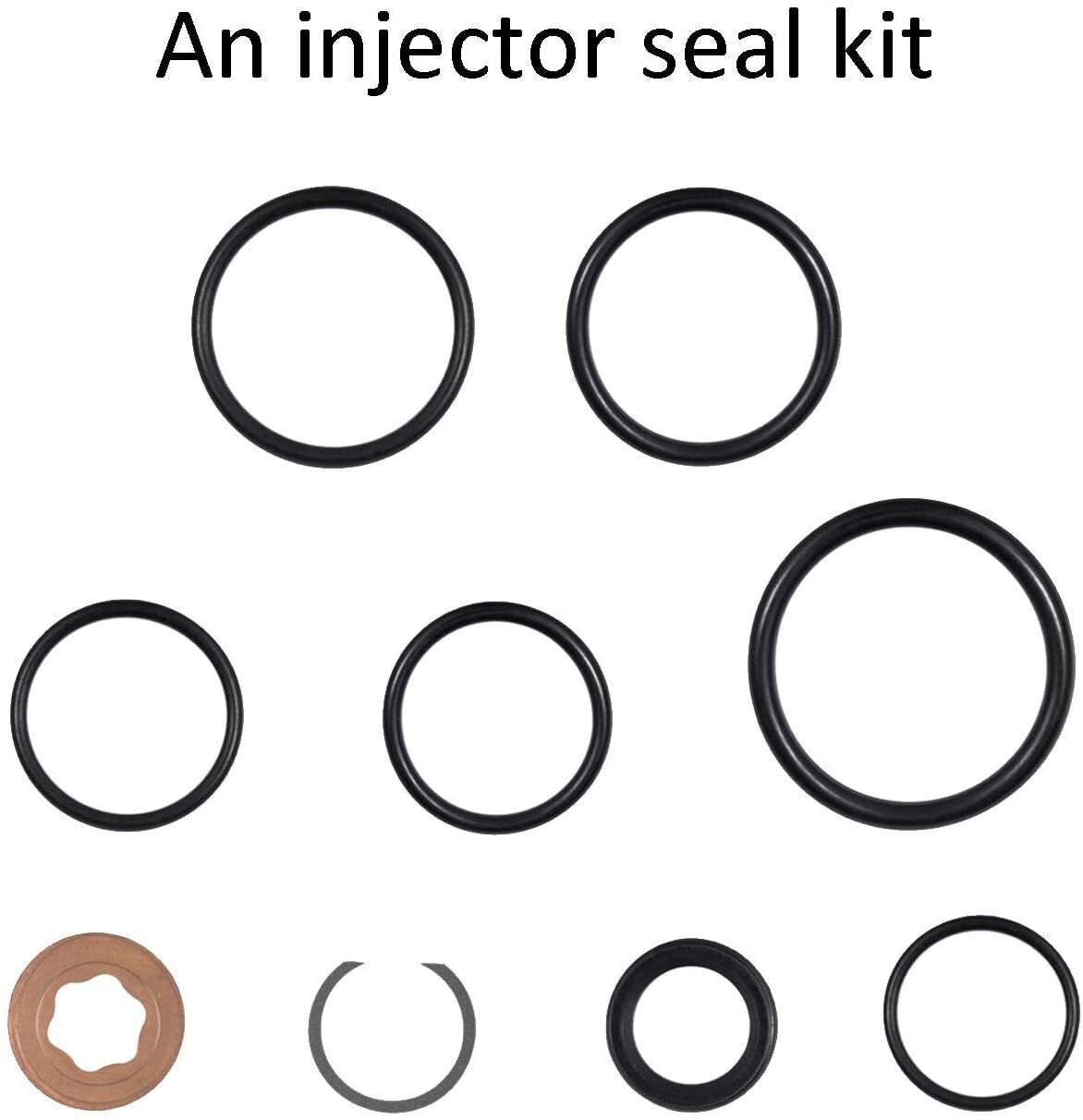 Oil Rail Ball Tube Socket Tool +O-Ring+Injector Seal Kit for 6.0L Ford 2003-2007
