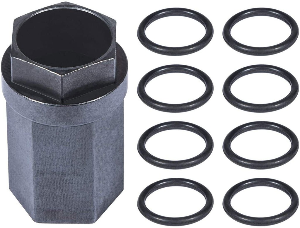 Oil Rail Ball Tube Socket Tool +O-Ring+Injector Seal Kit for 6.0L Ford 2003-2007