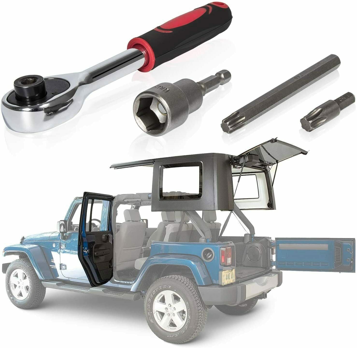 Hard Top & Door Removal Torx Set Tool For 2007-2022 Jeep Wrangler JK JKU JL JT