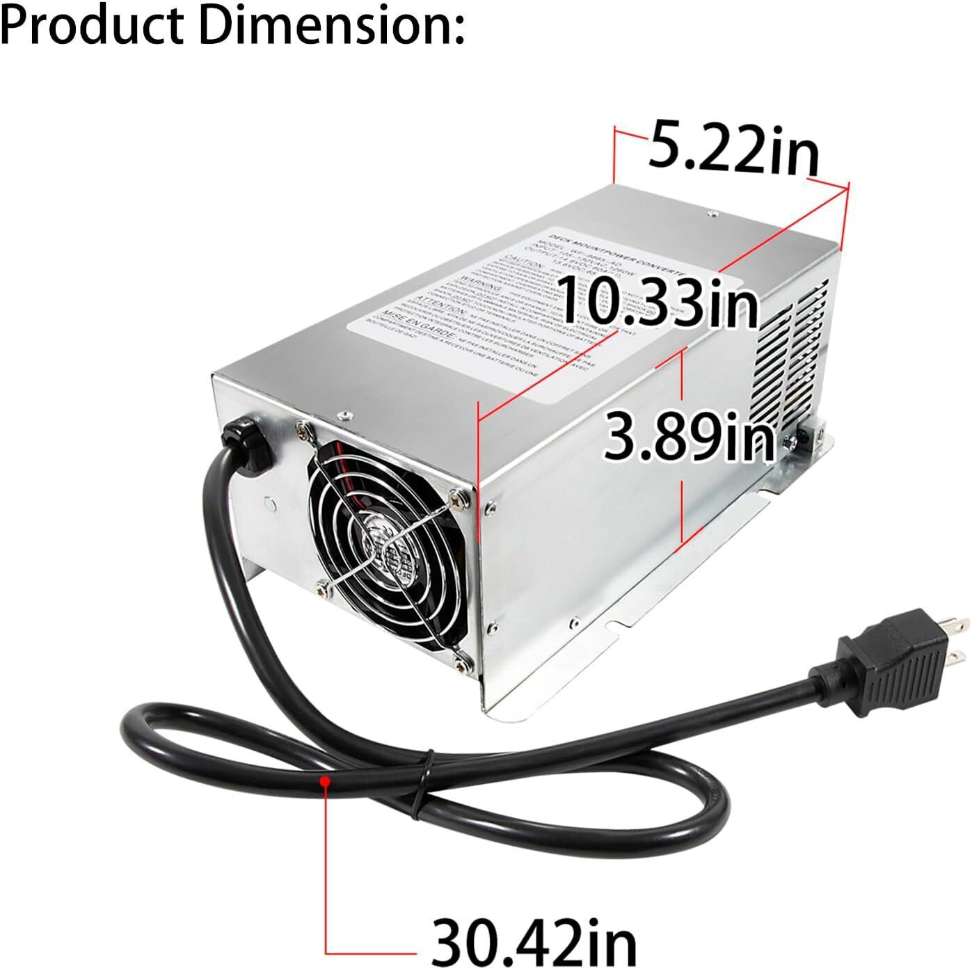 for WFCO WF-9865-AD-CB 65 Amp DC Auto Detect Deckmount Converter Charger WF-9800