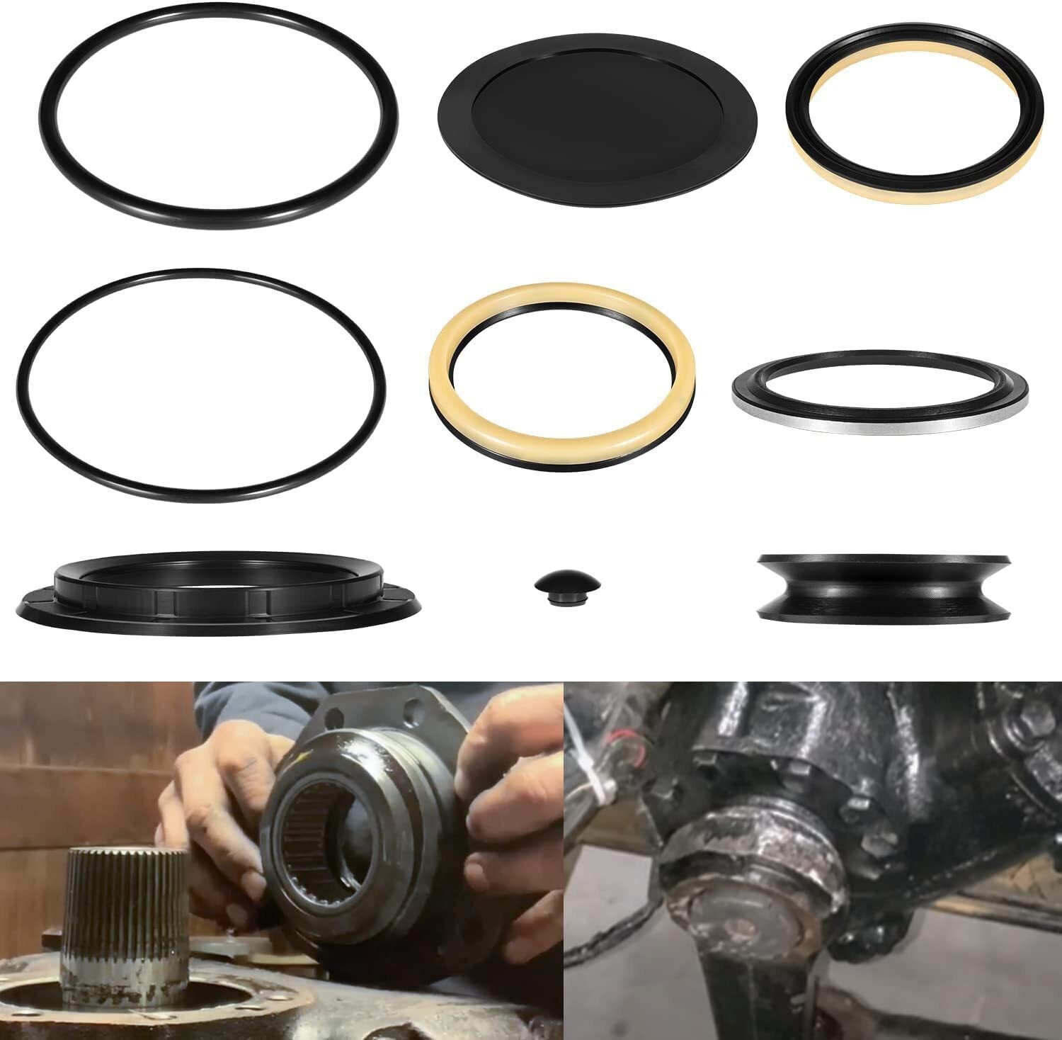 Sector Shaft Seal Kit Replace 5545741 for Sheppard M90 M100 Power Steering Gears