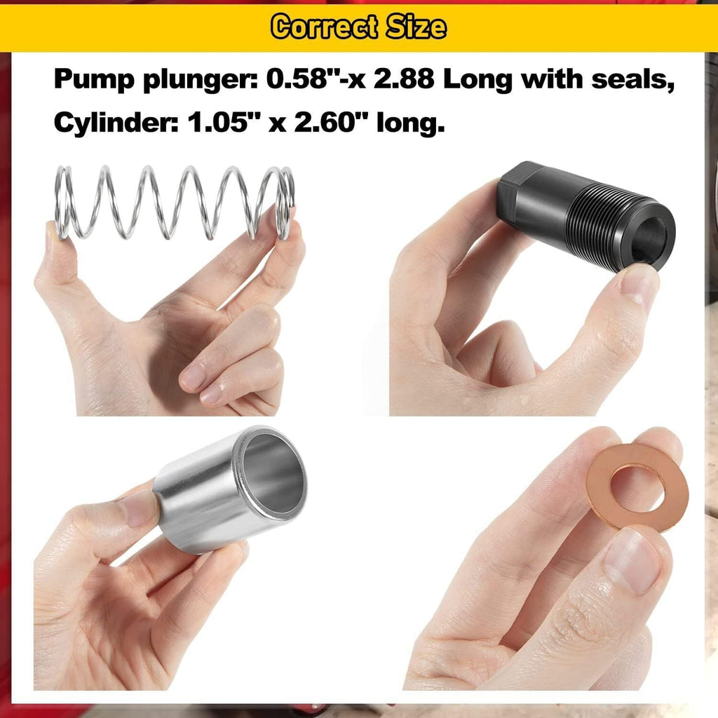 Pump Piston Plunger Kit for Harbor Freight-Costco-Arcan-Matco 3 & 3 1/4 Ton Jack