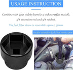 Fuel Oil Filter Socket Cap for 2003-2010 Ford 6.0L / 6.4L Powerstroke Diesel