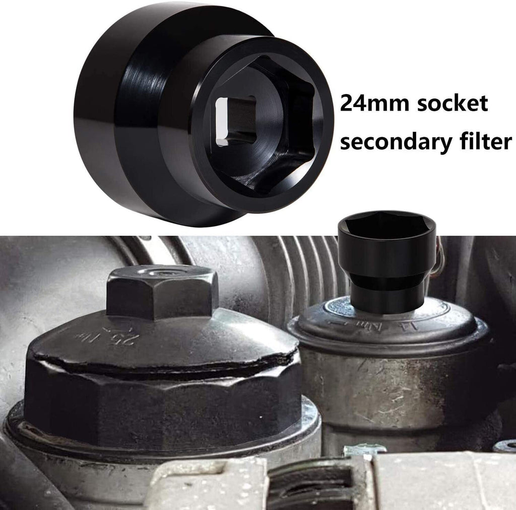 Fuel Oil Filter Socket Cap for 2003-2010 Ford 6.0L / 6.4L Powerstroke Diesel