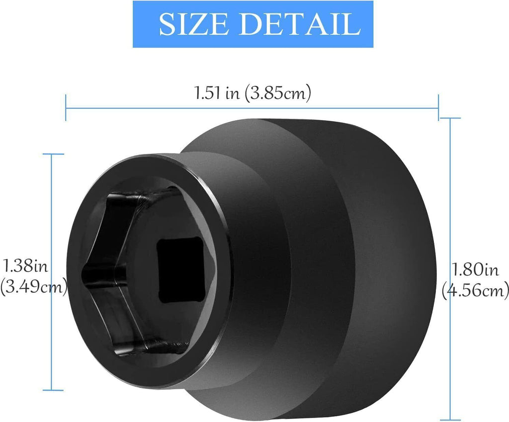 Fuel Oil Filter Socket Cap for 2003-2010 Ford 6.0L / 6.4L Powerstroke Diesel