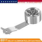8511 Billet Aluminum Roller Gas Pedal for 1949-1977 Stock Volkswagen VW Bug Ghia
