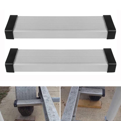 2Pcs Aluminum Boat Trailer Round Fender Mount and Step Pad Bolt On Brackets