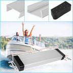 2Pcs Aluminum Boat Trailer Round Fender Mount and Step Pad Bolt On Brackets
