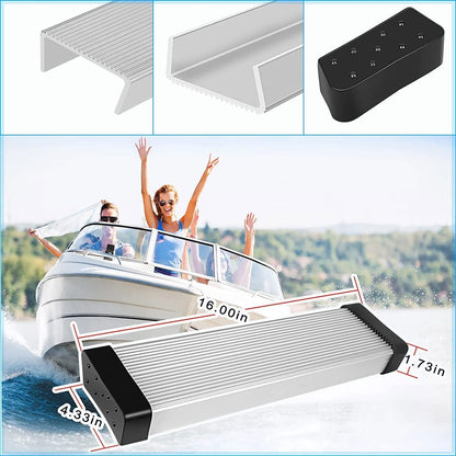 2Pcs Aluminum Boat Trailer Round Fender Mount and Step Pad Bolt On Brackets
