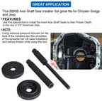 For Dodge Ram Truck 1500 2500 3500 Inner Axle Shaft Seal Installer Tool Set 8885
