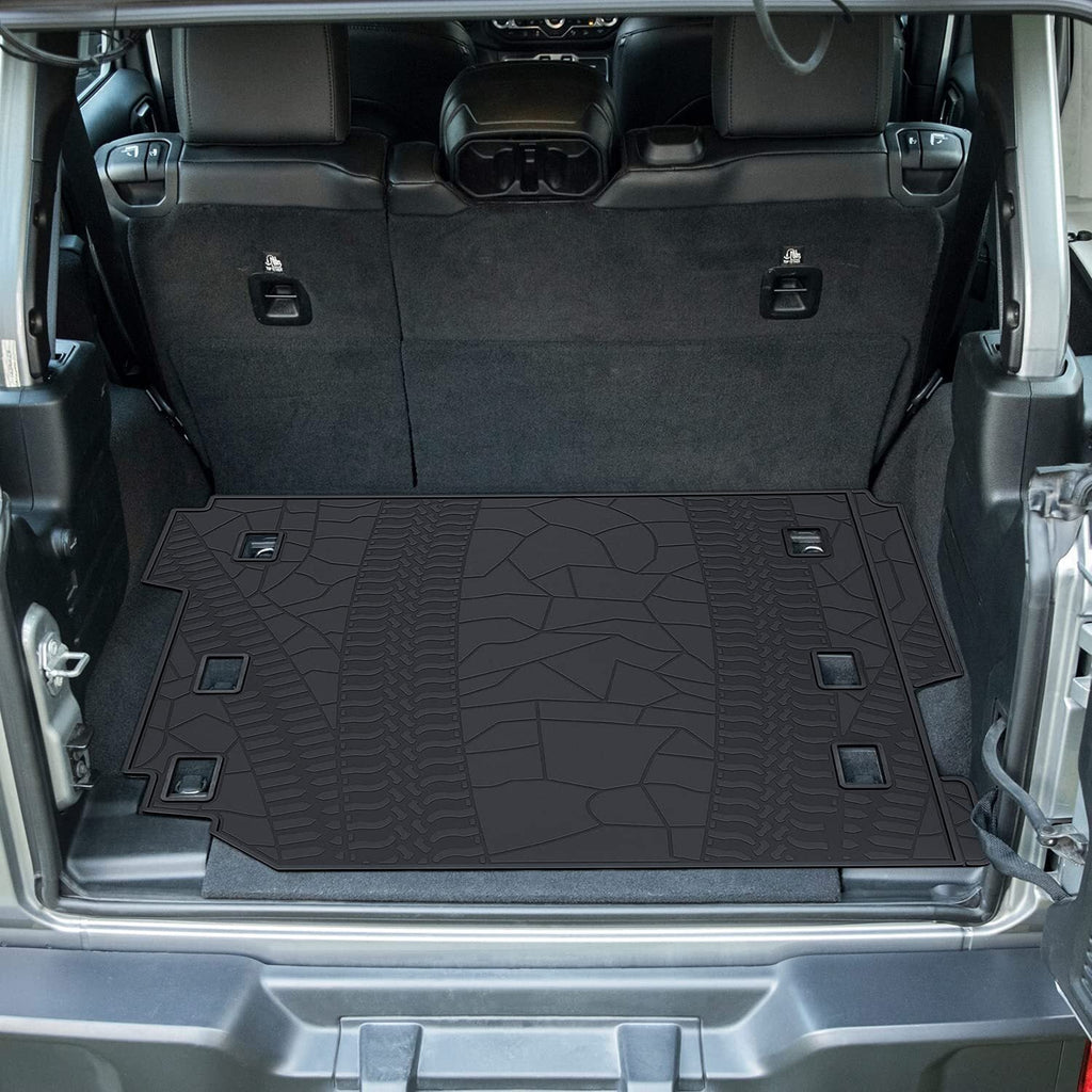Cargo Liner Cargo Tray Mat for Jeep Wrangler JL 2018-2021 Rubber Trunk Floor Mat