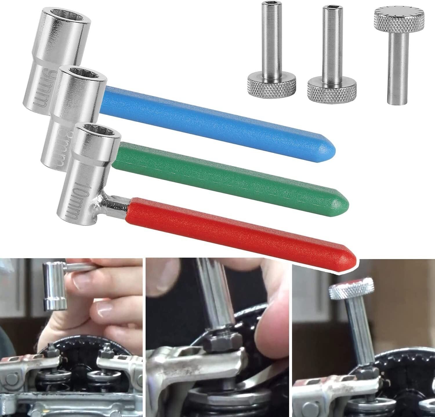 Valve Tappet Adjusting Wrench Tool Kit For Most Motorcycles ATVs & Small Engine