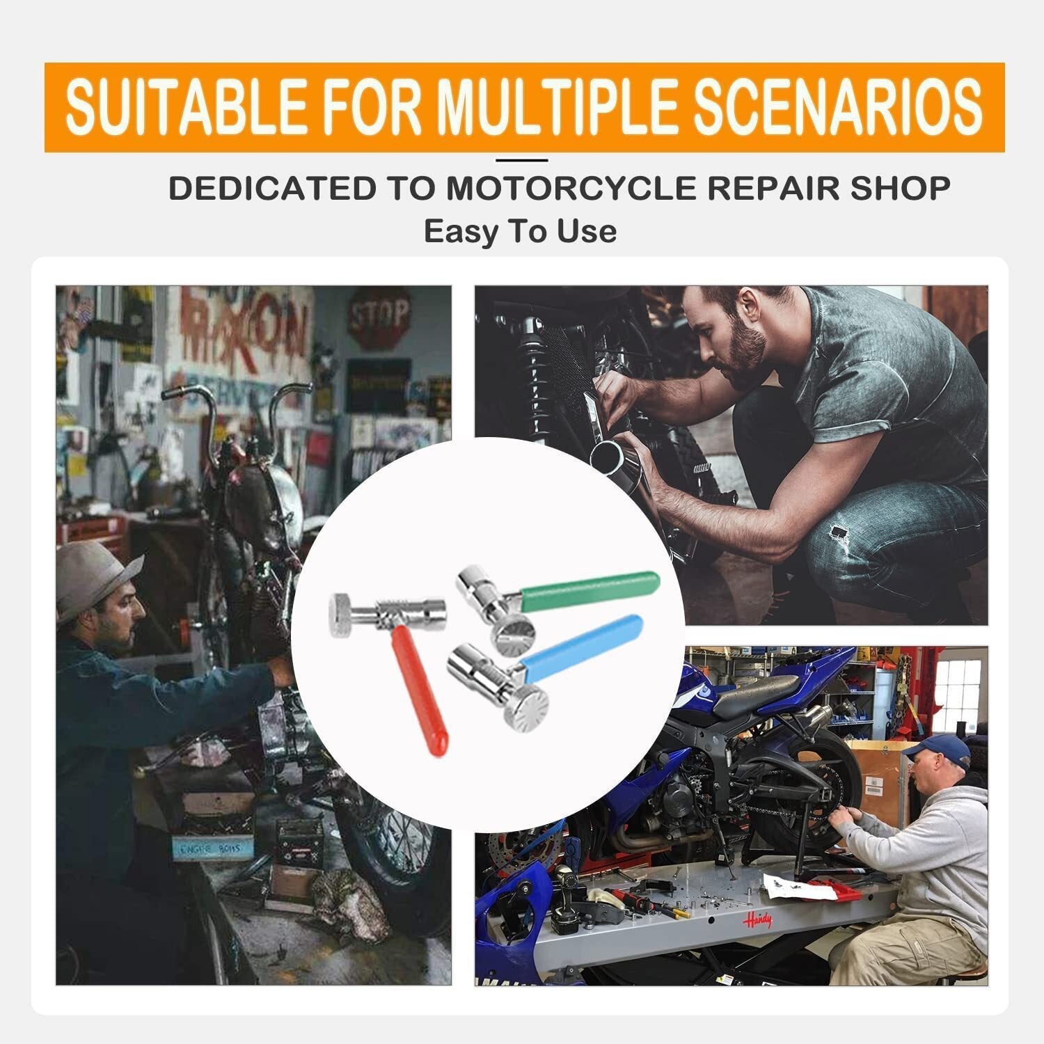 Valve Tappet Adjusting Wrench Tool Kit For Most Motorcycles ATVs & Small Engine