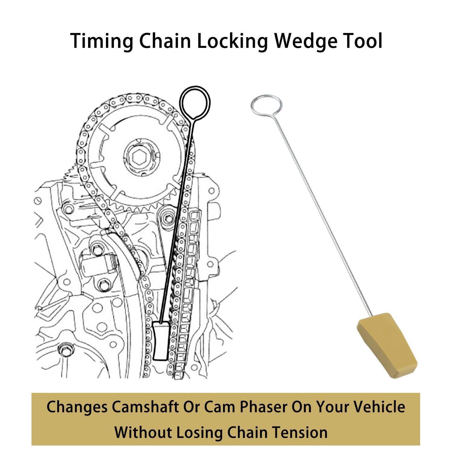 For Ford 5.4L 4.6L Cam Phaser Lock Out Repair Kit Timing Chain Wedge Tool Set