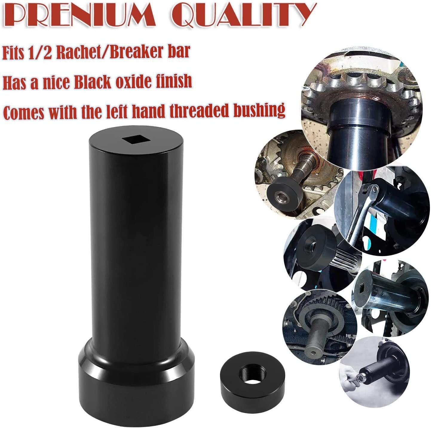 For Harley Davidson Twin Cams Mainshaft Sprocket Lock Nut Socket Tool 2 1/4" Nut