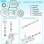 Upper Seal Kit for Mercruiser Bravo 1 2 & 3, X, XR, XZ Sterndrive #26-16709A2