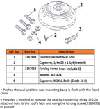 3162992 Front Crankshaft Seal Remover & Installer for Cummins ISX QSX Diesel