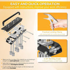 ER3 Three-Station Edge Roller Sheet Metal Edge Roller Bender,0~90° Bending Angle