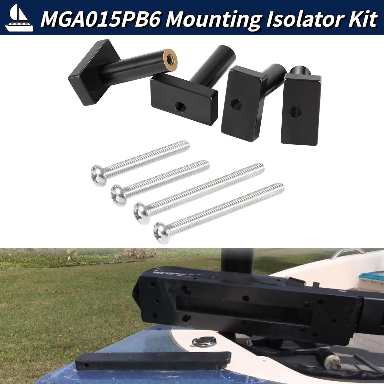 MGA015PB6 Trolling Motor Rubber Mounting Isolator for Motor Mounts