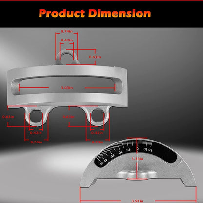 14" Bandsaw Trunnions with Degree Scale for Most 14-Inch Wood Band Saws 2Pcs