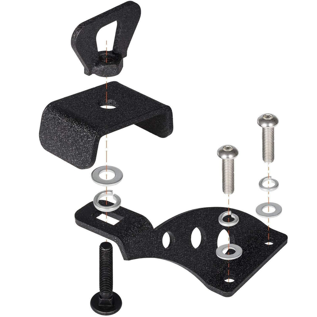 Hi Lift Jack Mount Hood Hinge Door Hinge Bracket for Jeep Wrangler JK JL 07-21