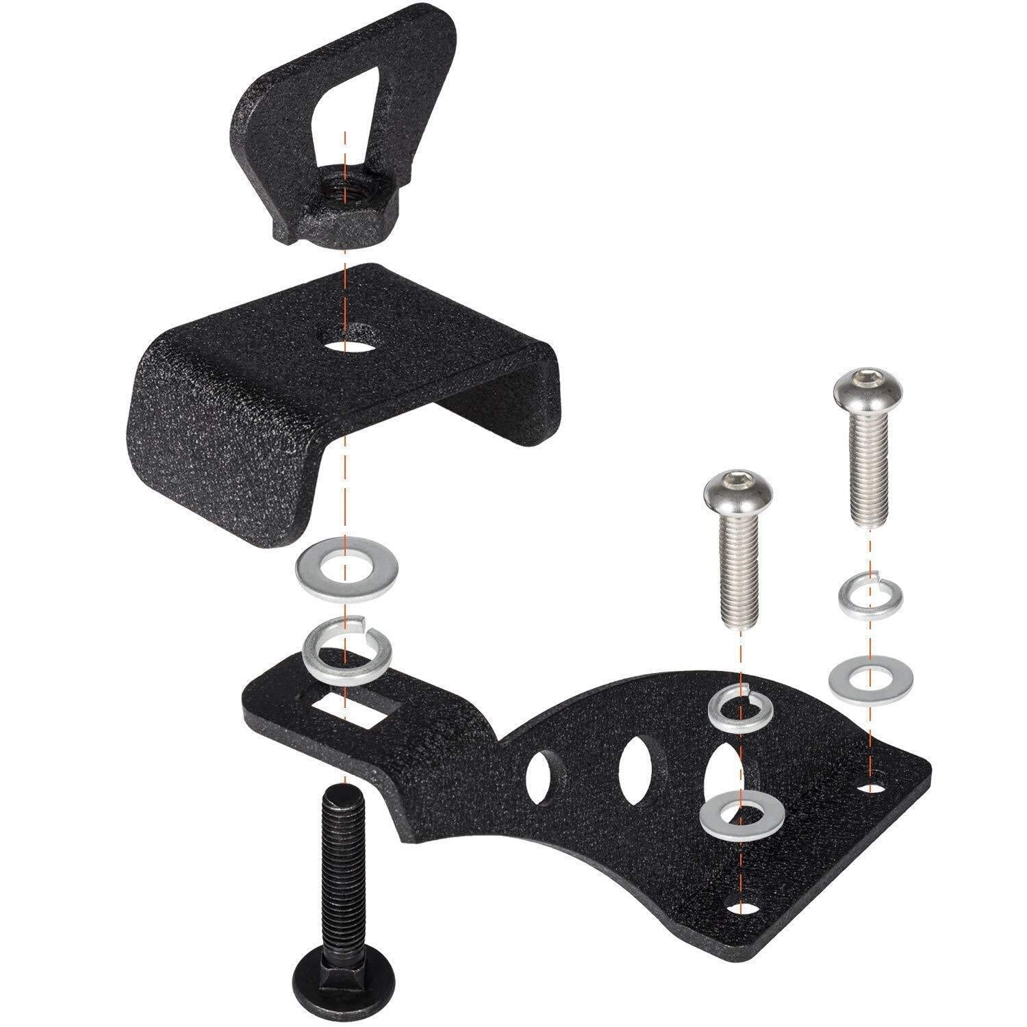 Hi Lift Jack Mount Hood Hinge Door Hinge Bracket for Jeep Wrangler JK JL 07-21