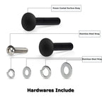 Hi Lift Jack Mount Hood Hinge Door Hinge Bracket for Jeep Wrangler JK JL 07-21
