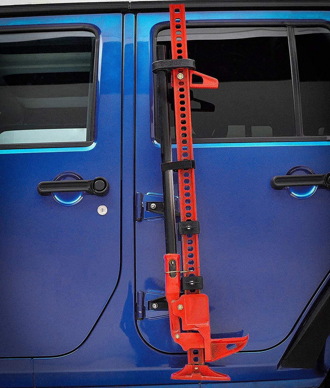 Hi Lift Jack Mount Hood Hinge Door Hinge Bracket for Jeep Wrangler JK JL 07-21