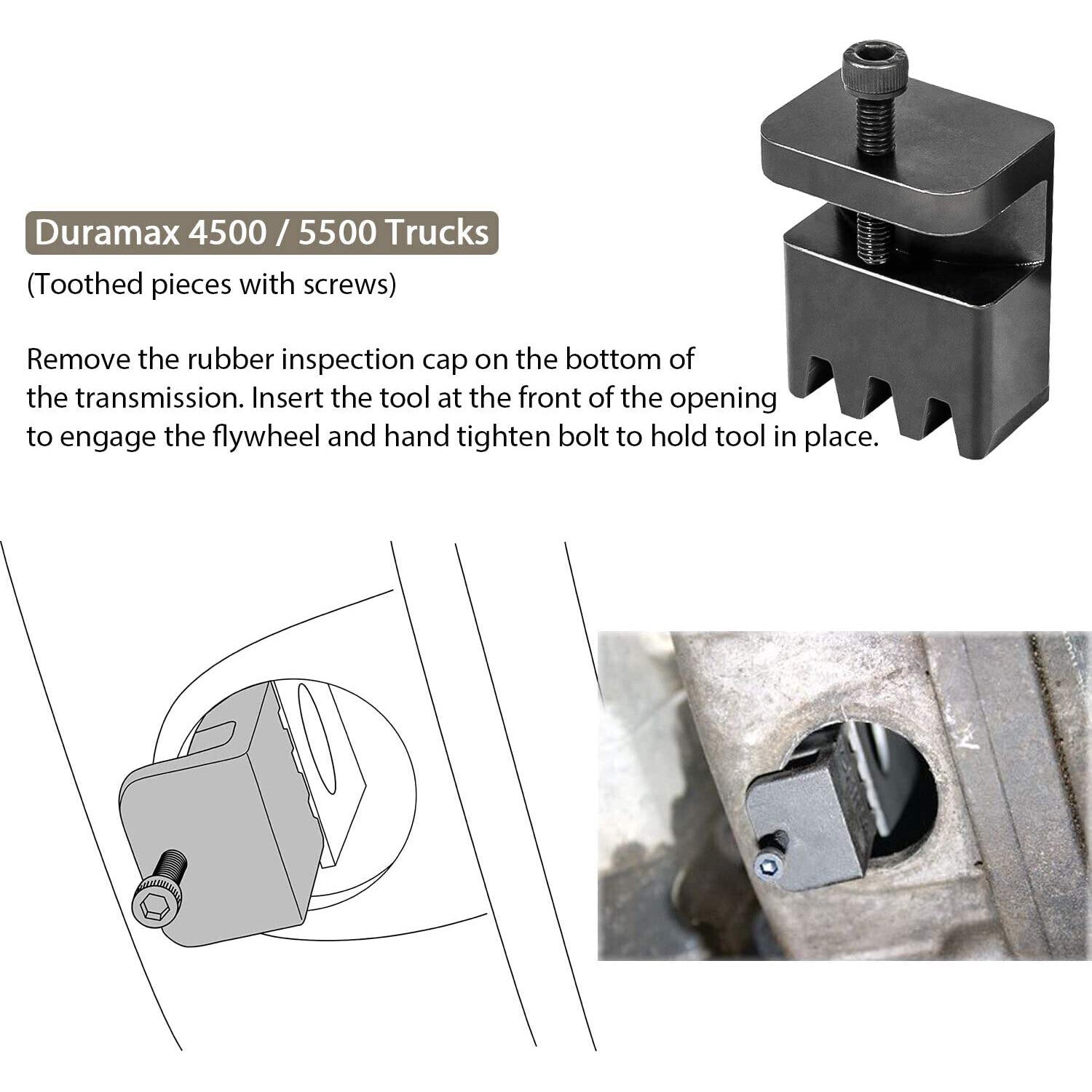22100 Flywheel Locking Holder Tool & 36mm 3/4" Socket for 6.6L Duramax