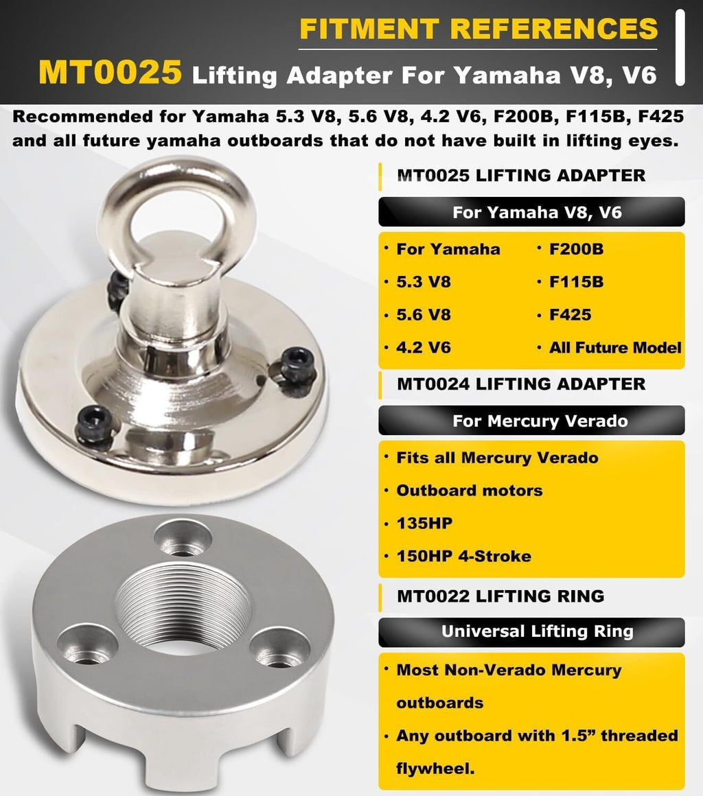 For Mercury Verado Yamaha Lifting Adapter MT0024 MT0025 Lifting Ring Tool MT0022