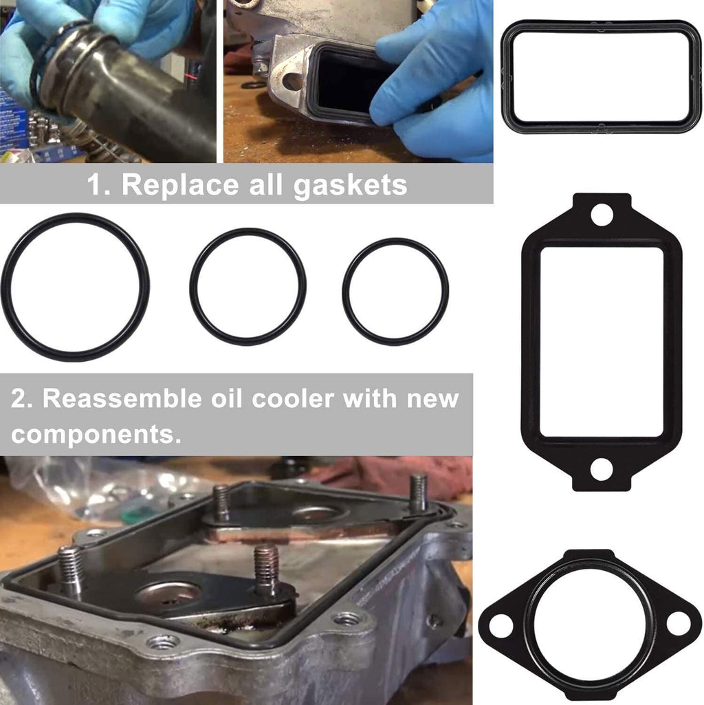 10263 Oil Cooler Seal Install Kit for GM 6.6L Duramax 2001-2010 LB7 LLY LBZ LMM